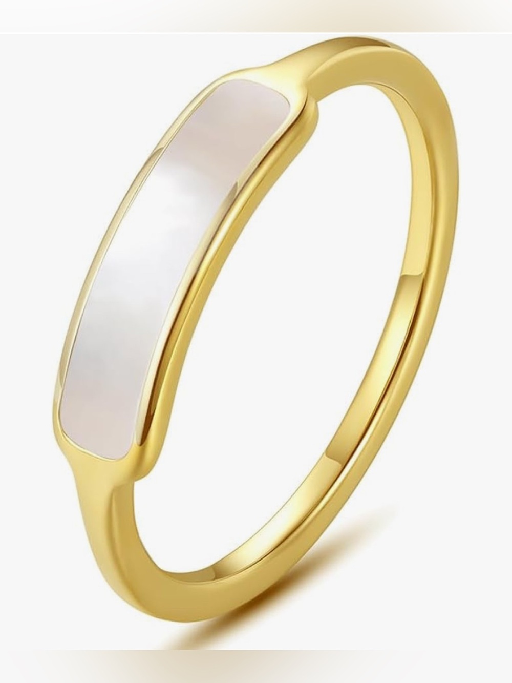 Stunning Nordstrom 18KT Gold vermeil 
MOP ring 7